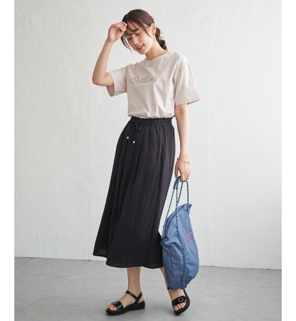 ikka「【接触冷感】ロゴフォトプリントTシャツ」|Tシャツ・カットソー|