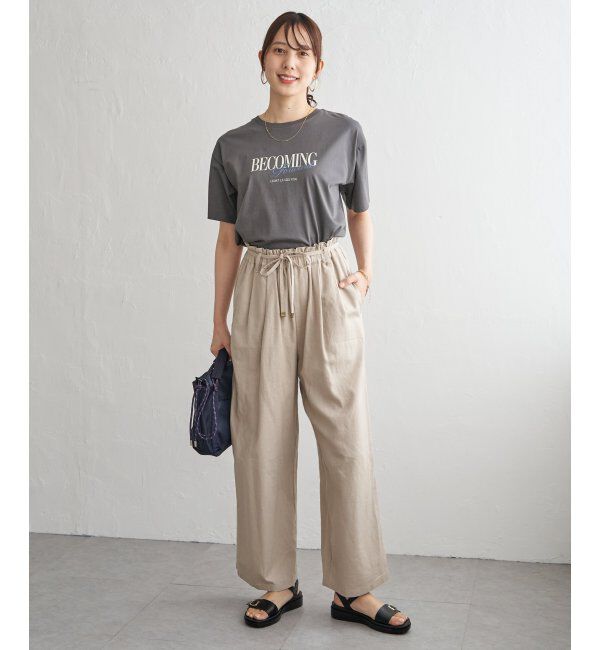 ikka「【接触冷感】ロゴフォトプリントTシャツ」|Tシャツ・カットソー|