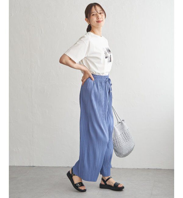 ikka「【接触冷感】ロゴフォトプリントTシャツ」|Tシャツ・カットソー|