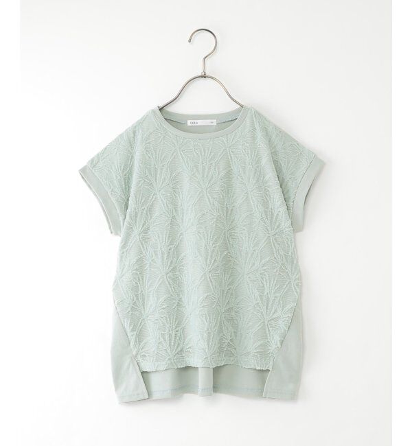 ikka kids「【親子コーデ】冷感フロントレース切り替えプルオーバー（130~160cm）」|Tシャツ・カットソー|ミントグリーン