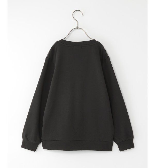 ikka kids「ビックワッフル裏毛コンビトレーナー（130~160cm）」|Tシャツ・カットソー|