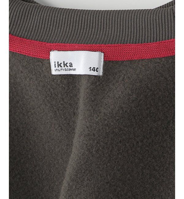 ikka kids「裏起毛レイヤードワッペントレーナー（120~160cm）」|Tシャツ・カットソー|