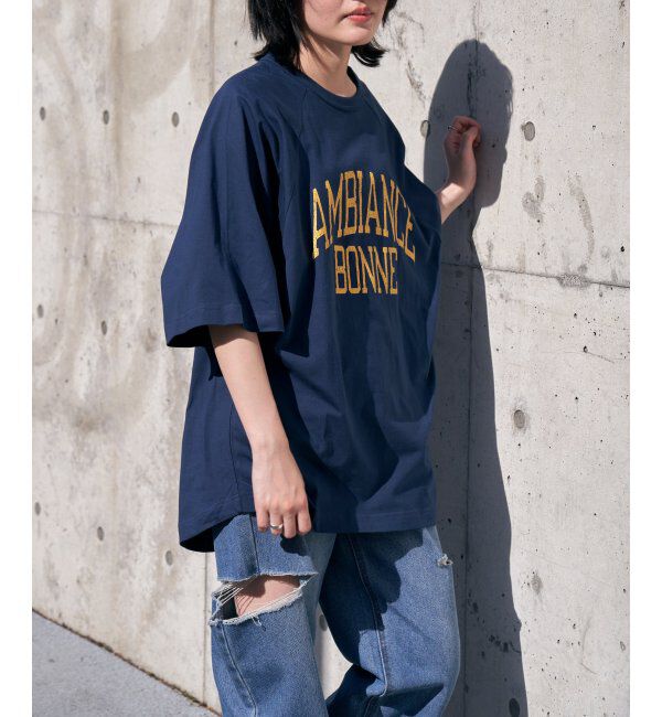 VENCE share style「AMBIANCE ラグランT」|Tシャツ・カットソー|ネイビー