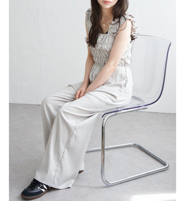 VENCE share style「ヘザーツイルシャーリングサロペット」|オールインワン|