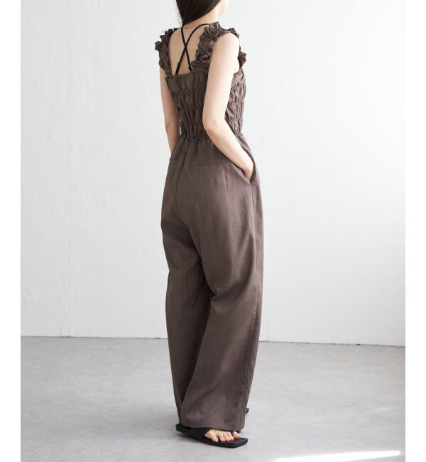 VENCE share style「ヘザーツイルシャーリングサロペット」|オールインワン|
