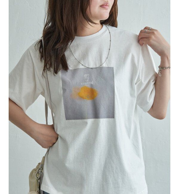 VENCE share style「【接触冷感／UVカット】天竺フラワープリントTシャツ」|Tシャツ・カットソー|ソノタ2