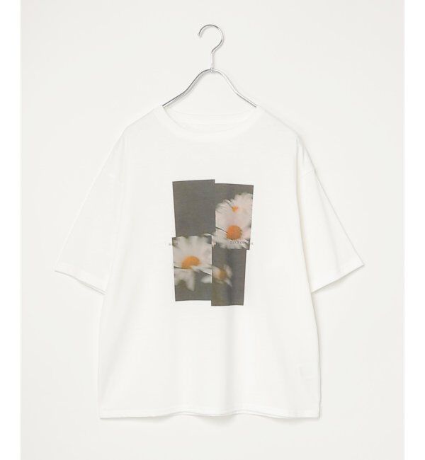 VENCE share style「【接触冷感／UVカット】Flower プリントTシャツ」|Tシャツ・カットソー|