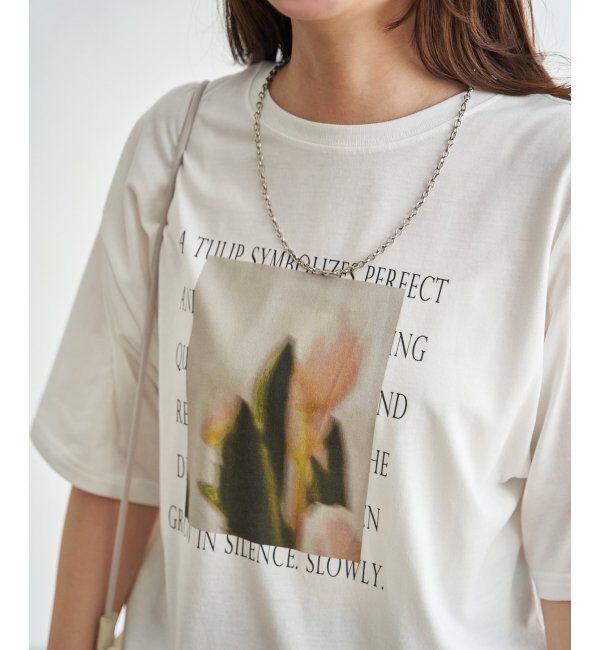 VENCE share style「【接触冷感／UVカット】Flower プリントTシャツ」|Tシャツ・カットソー|ソノタ