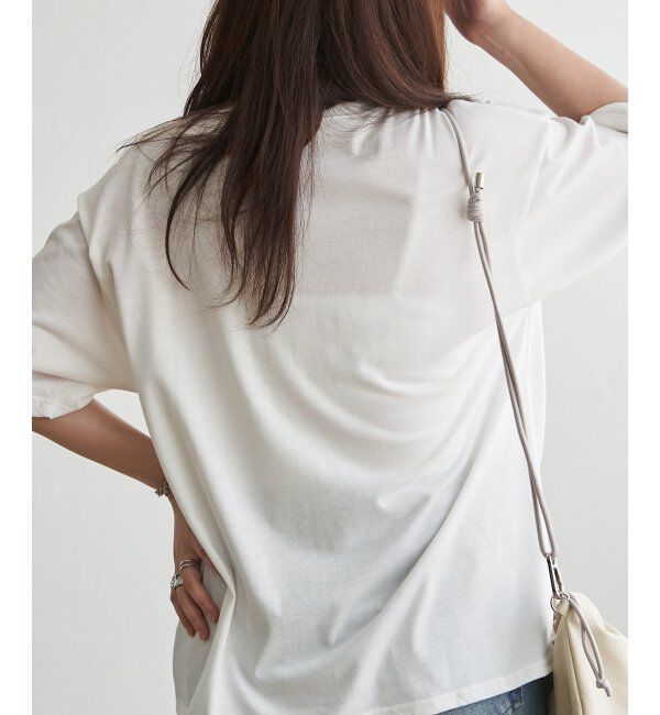 VENCE share style「【接触冷感／UVカット】Flower プリントTシャツ」|Tシャツ・カットソー|