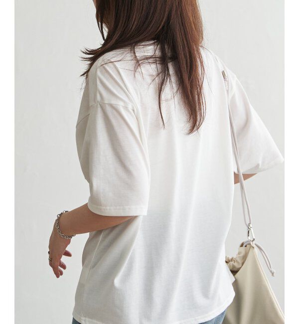 VENCE share style「【接触冷感／UVカット】Flower プリントTシャツ」|Tシャツ・カットソー|