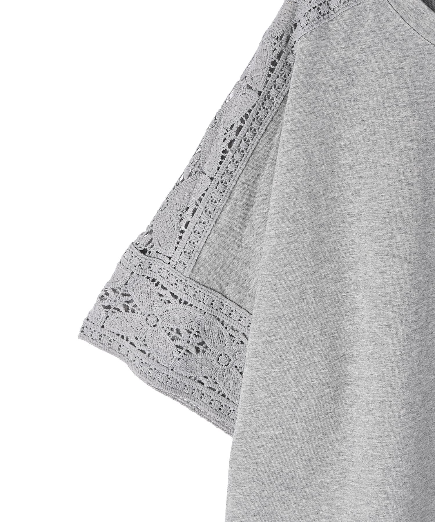 STYLE DELI「【BLK001】レースパッチワークデザインTシャツ」|Tシャツ・カットソー|