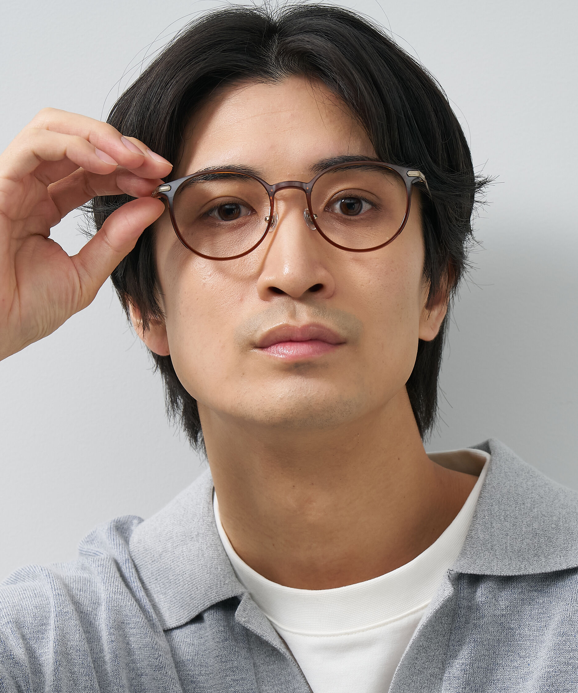  「ボストン型 軽量 メガネ｜ 軽量素材&times;チタン 大人可愛いメガネフレーム レンズ交換券付き」|メガネ|