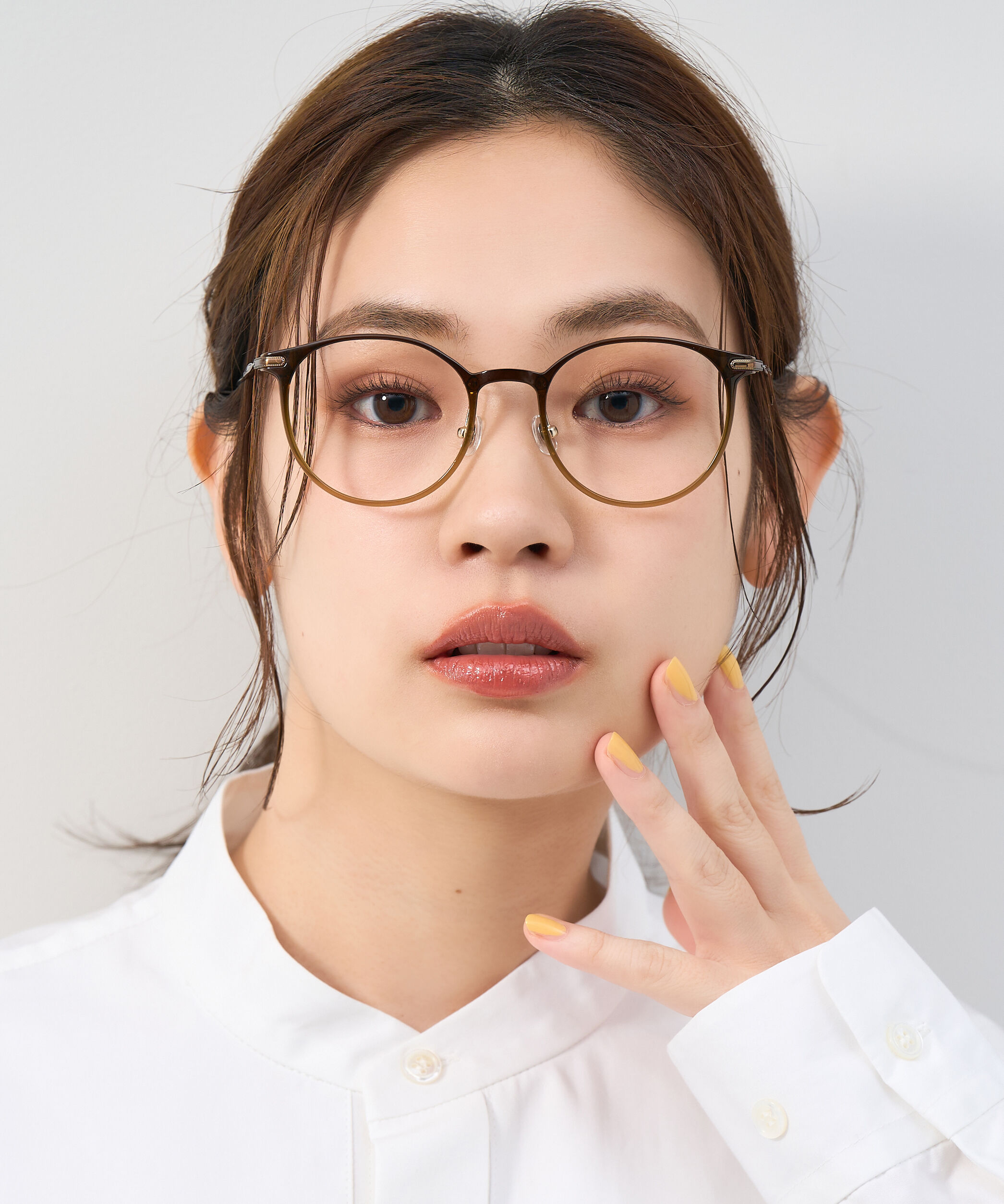  「ボストン型 軽量 メガネ｜ 軽量素材&times;チタン 大人可愛いメガネフレーム レンズ交換券付き」|メガネ|