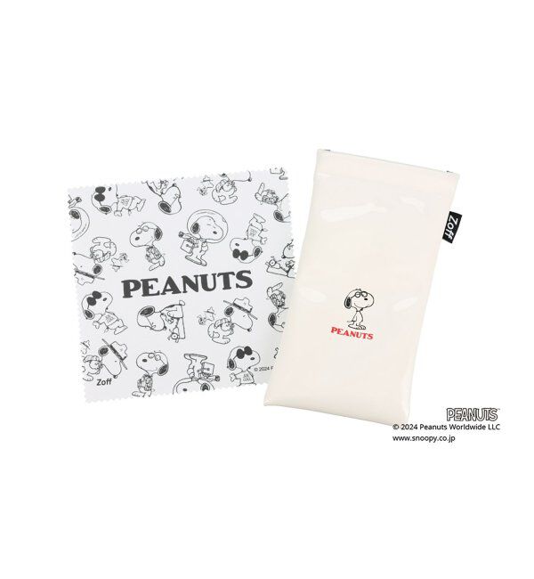  「ボストン型 跳ね上げ式 メガネ | Zoff PEANUTS COLLECTION 4 (リテラリーエース モデル)  レンズ交換券付」|メガネ|