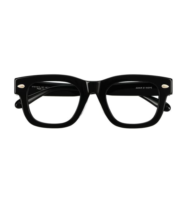  「Zoff｜ADAM ET ROPE' ウェリントン型 メガネ | 太縁 黒縁フレーム 軽量  伊達メガネ レンズ交換券付」|メガネ|