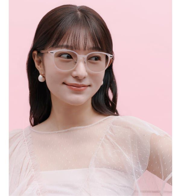  「WEB限定 SUNCUTGlasses/UV100％CUT ボストン型 パーソナルカラーサングラス | イエベ ブルべ」|サングラス|ライトピンク