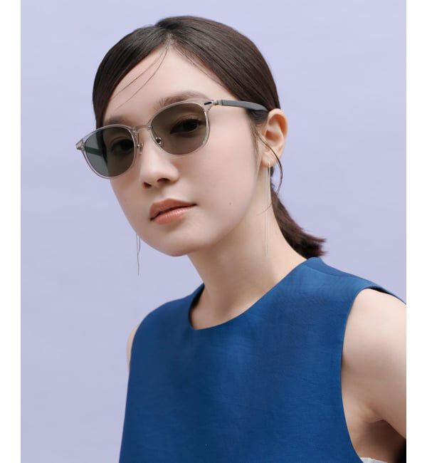  「WEB限定 SUNCUTGlasses/UV100％CUT ボストン型 パーソナルカラーサングラス | イエベ ブルべ」|サングラス|薄グレー1