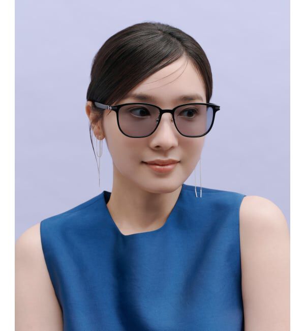  「WEB限定 SUNCUTGlasses/UV100％CUT ウェリントン型 パーソナルカラーサングラス | イエベ ブルべ 」|サングラス|ブラック系その他1