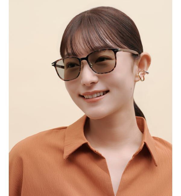  「WEB限定 SUNCUTGlasses/UV100％CUT ウェリントン型 パーソナルカラーサングラス | イエベ ブルべ 」|サングラス|レッド1