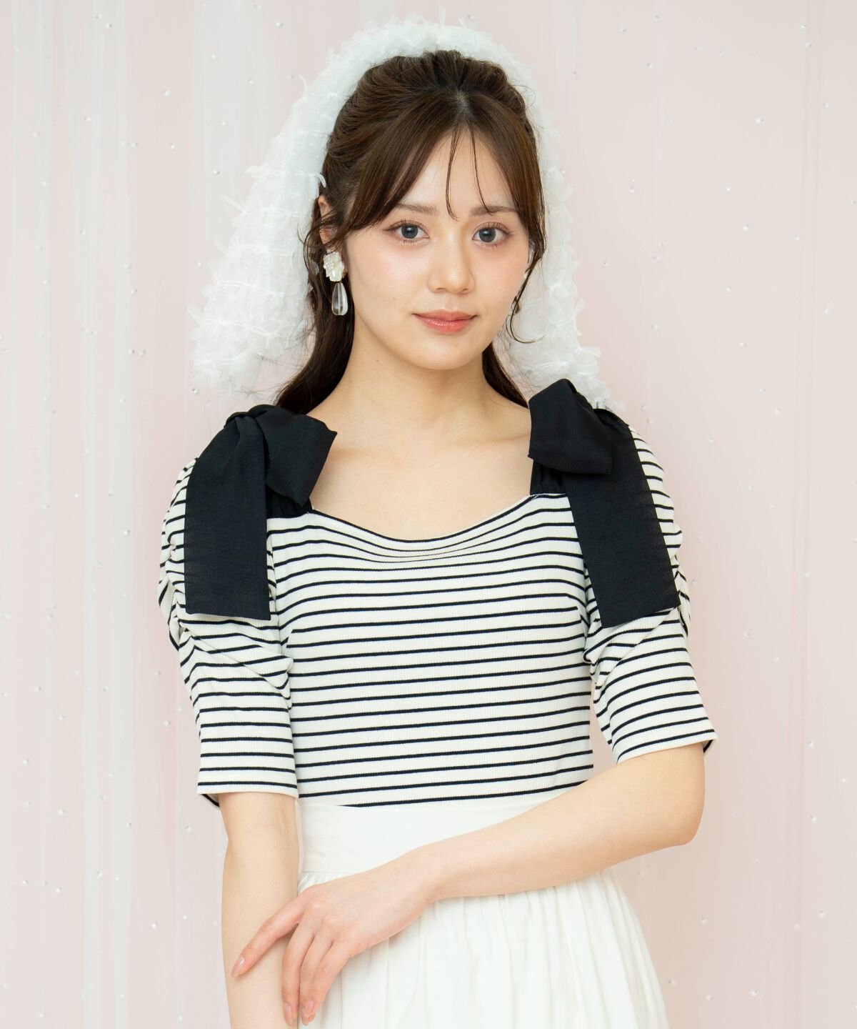 WILLSELECTION「ショルダーリボンパワショルトップス」|Tシャツ・カットソー|