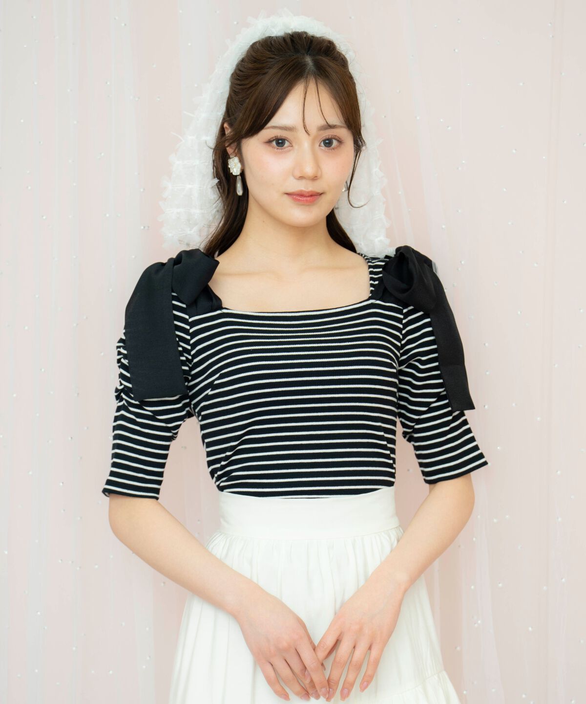 WILLSELECTION「ショルダーリボンパワショルトップス」|Tシャツ・カットソー|
