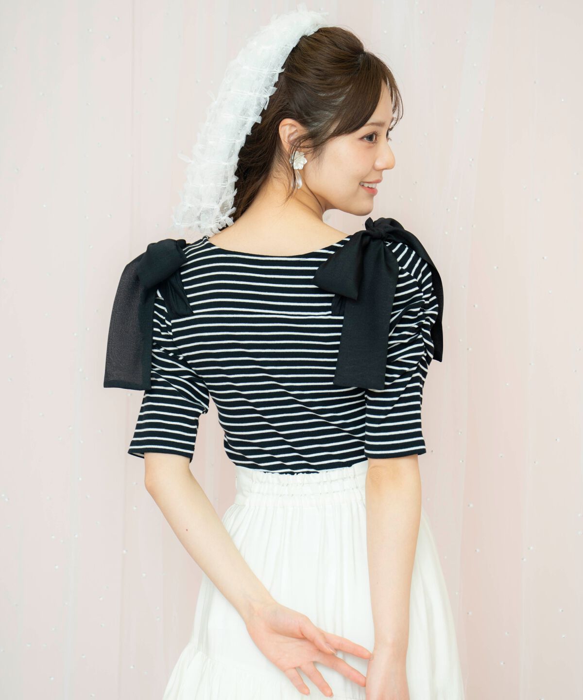 WILLSELECTION「ショルダーリボンパワショルトップス」|Tシャツ・カットソー|
