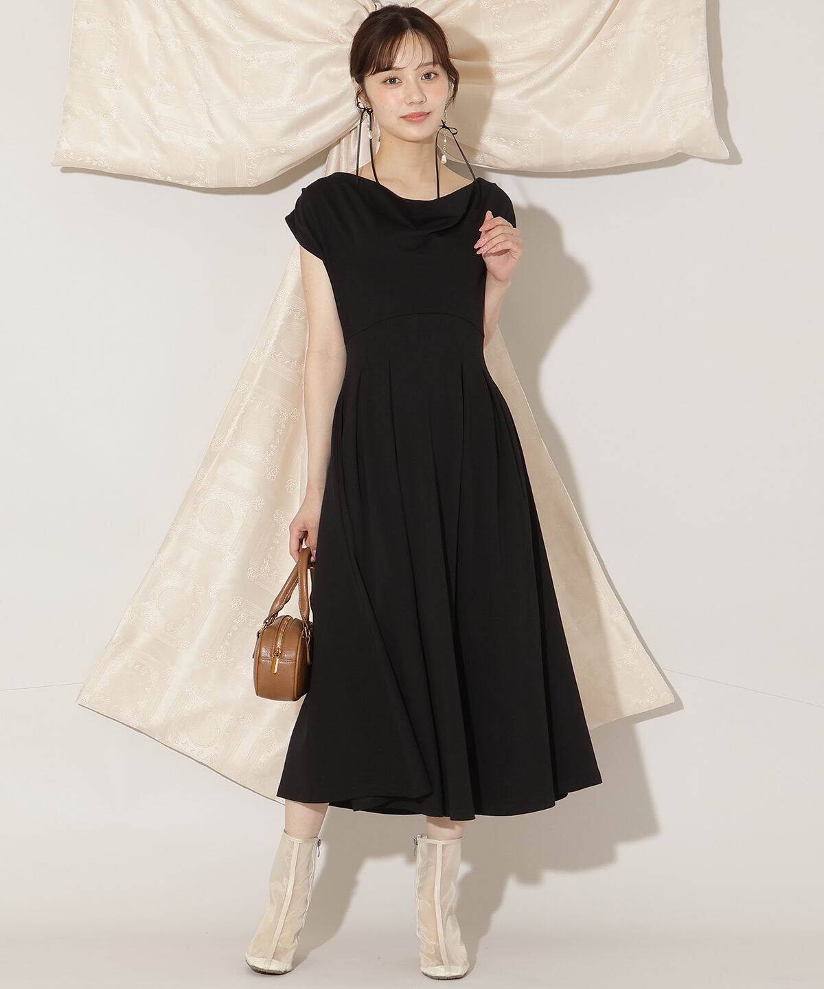 WILLSELECTION「２WAYドレープカットワンピース」|ワンピース|ブラック