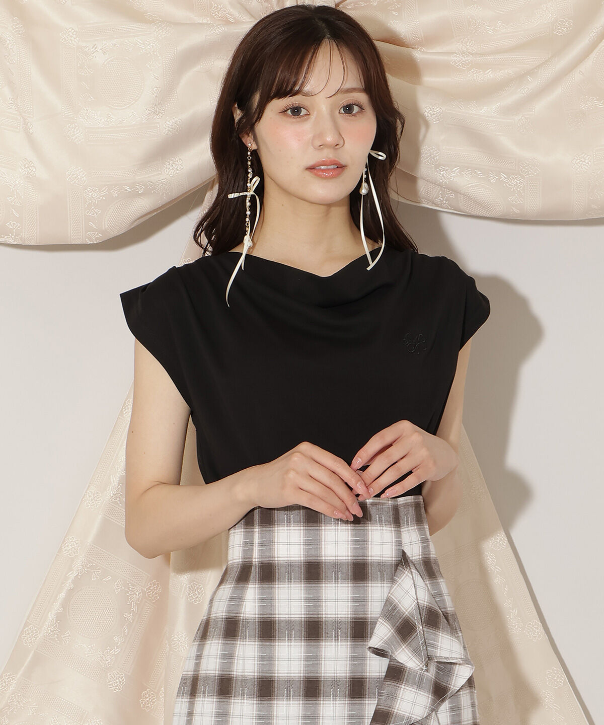 WILLSELECTION「ドレープデザインカットトップス」|Tシャツ・カットソー|