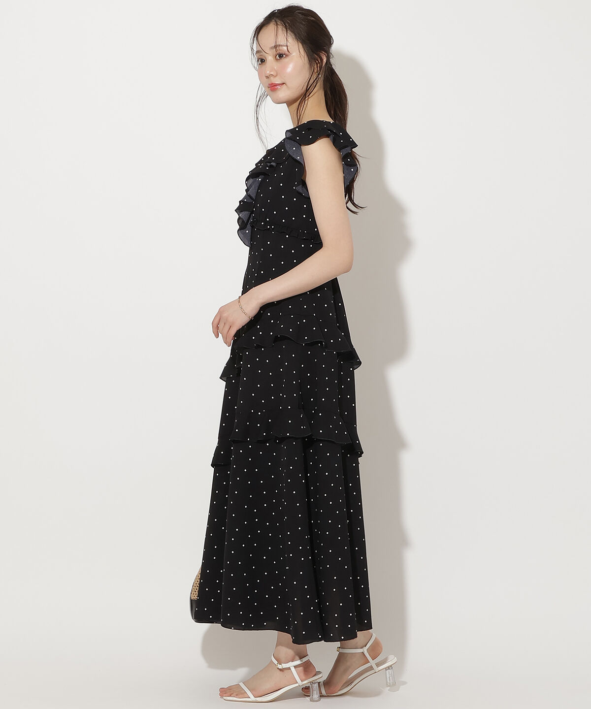 WILLSELECTION「ラッフルフリルティアードワンピース」|ワンピース|