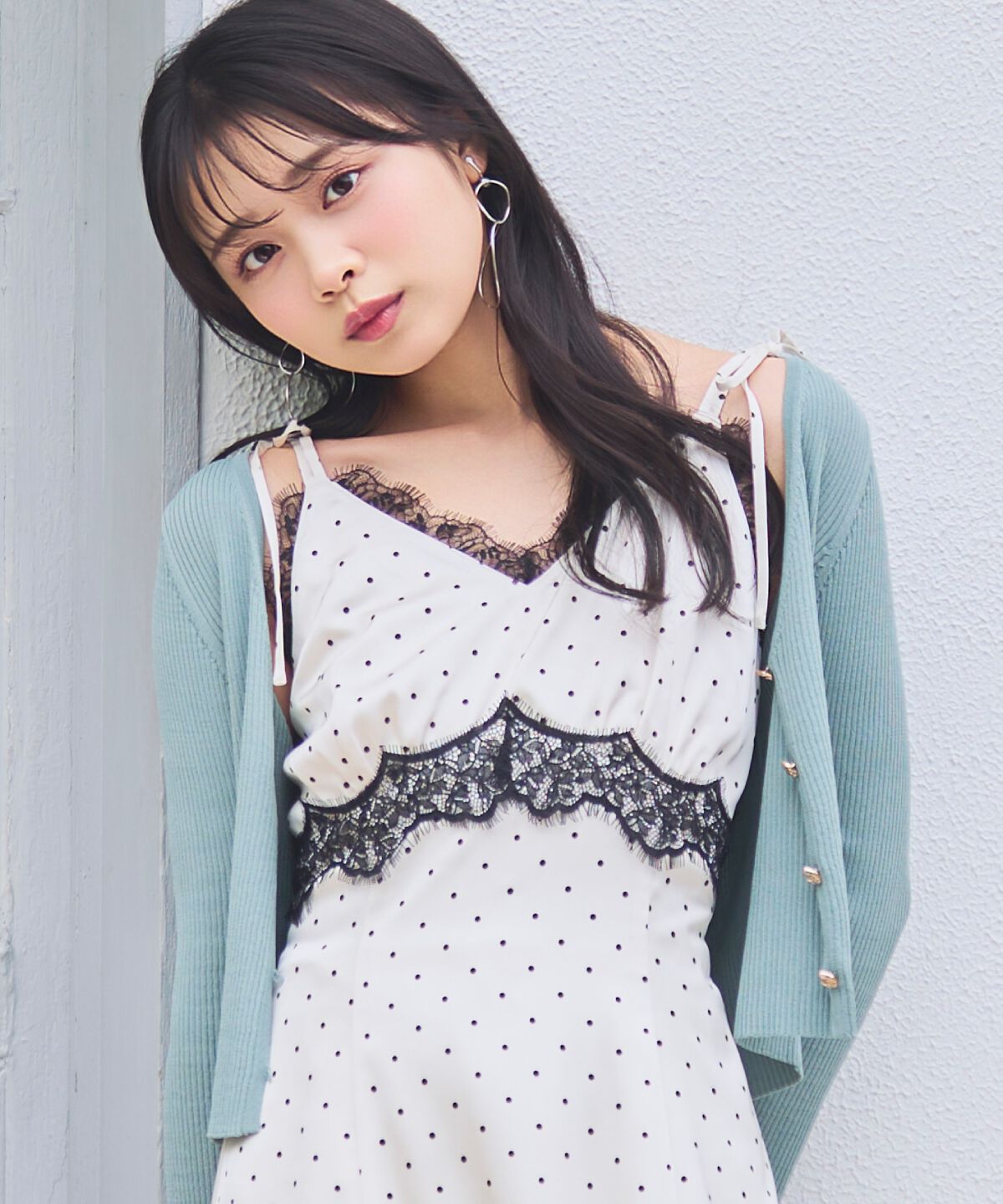 WILLSELECTION「レーストリムキャミワンピース」|ワンピース|