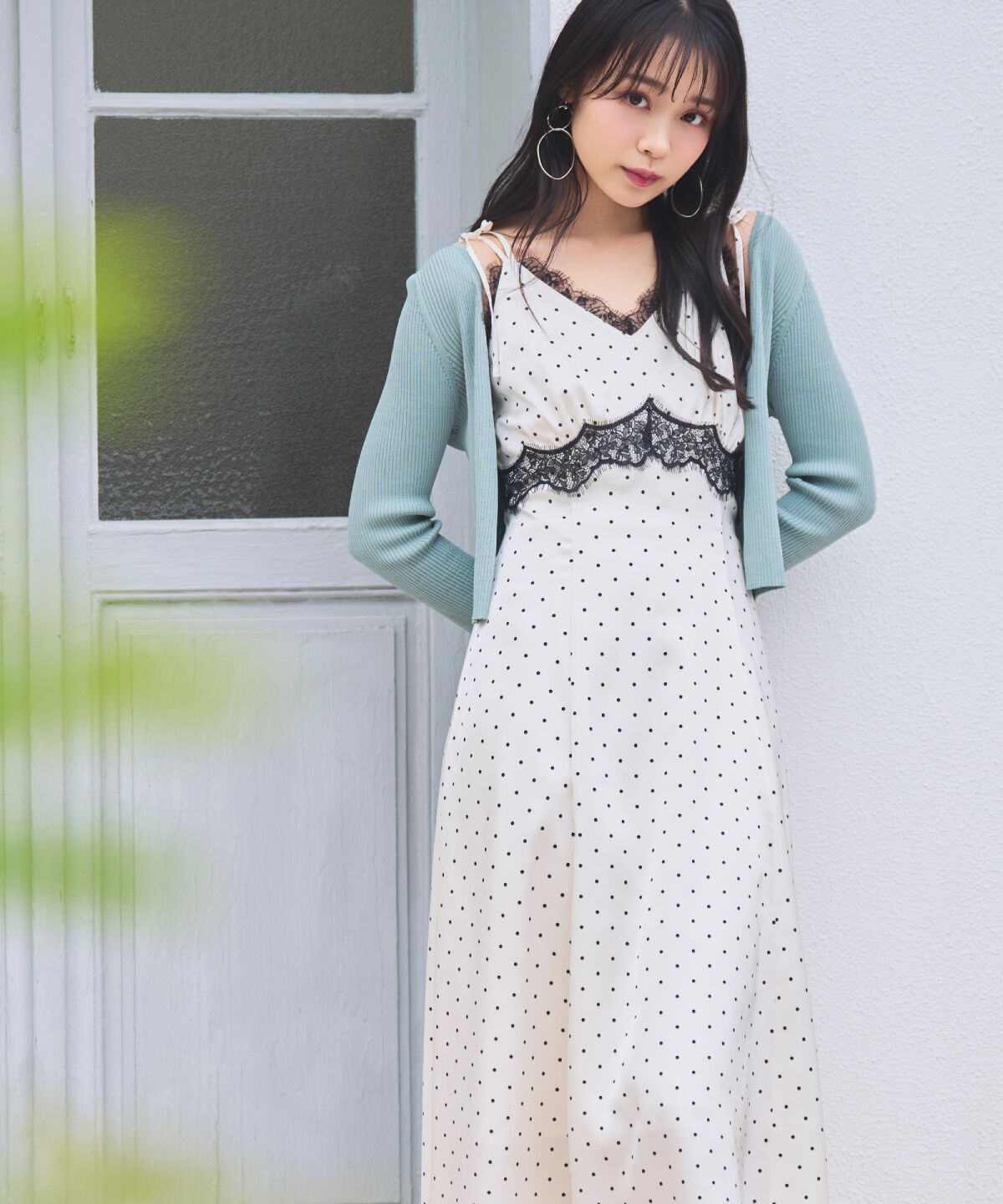 WILLSELECTION「レーストリムキャミワンピース」|ワンピース|