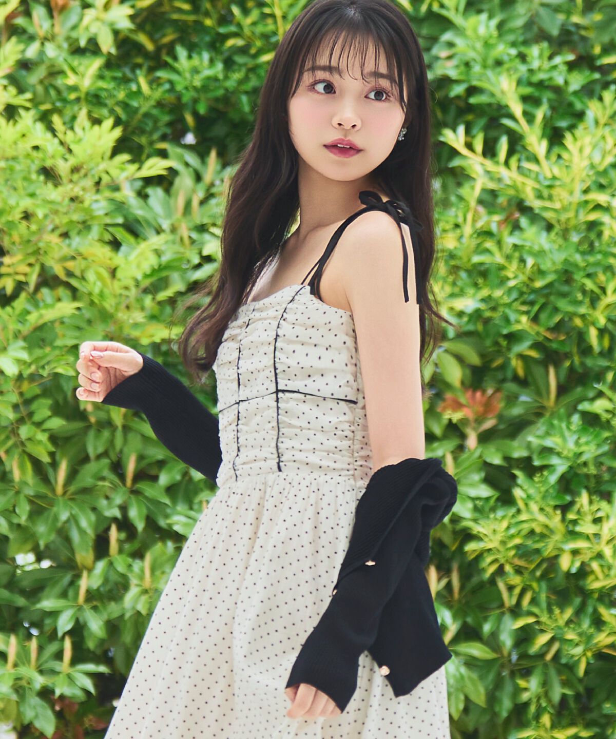 WILLSELECTION「リボンショルダーギャザーキャミワンピース」|ワンピース|