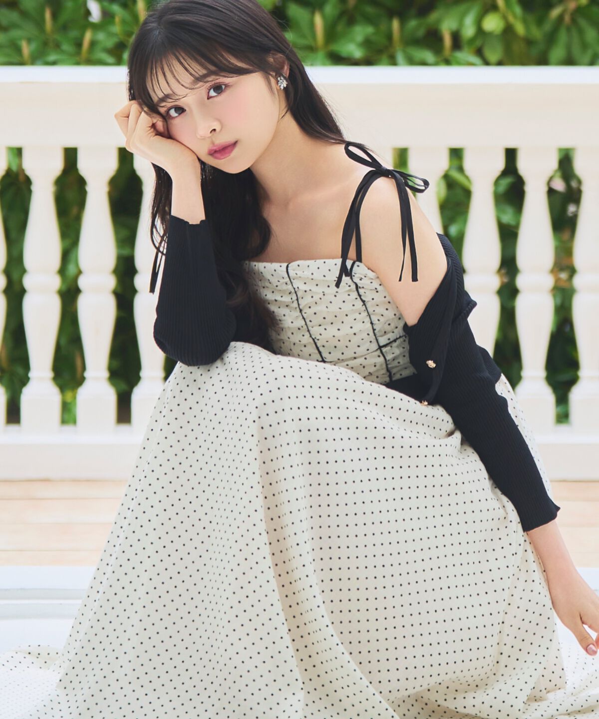 WILLSELECTION「リボンショルダーギャザーキャミワンピース」|ワンピース|