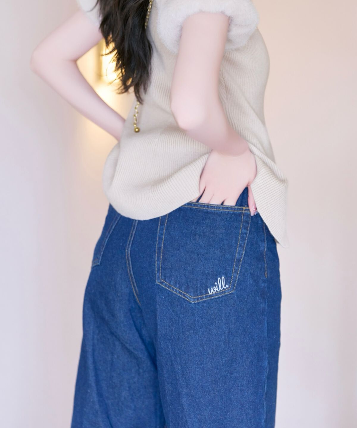 WILLSELECTION「ワイドデニムパンツ」|デニム|
