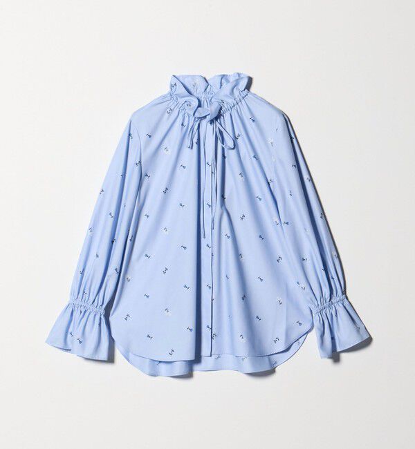 UNITED ARROWS「フリルカラー フレアスリーブ ブラウス」|シャツ・ブラウス|