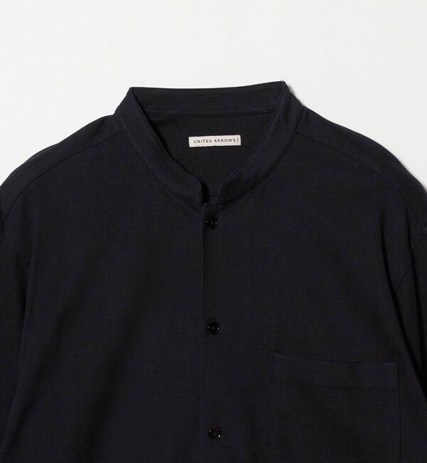 UNITED ARROWS「スエーディージャージ バンドカラーシャツ」|シャツ・ブラウス|