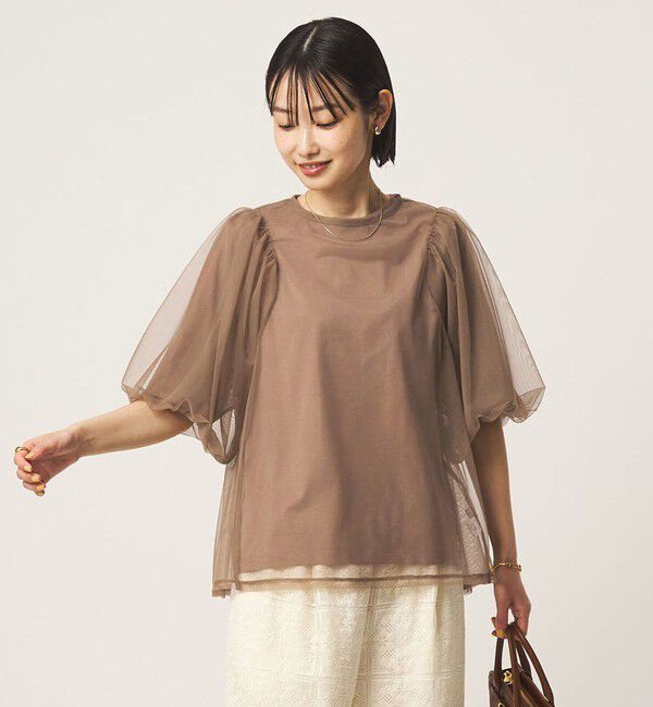 UNITED ARROWS green label relaxing「チュール 2WAY プルオーバー」|Tシャツ・カットソー|