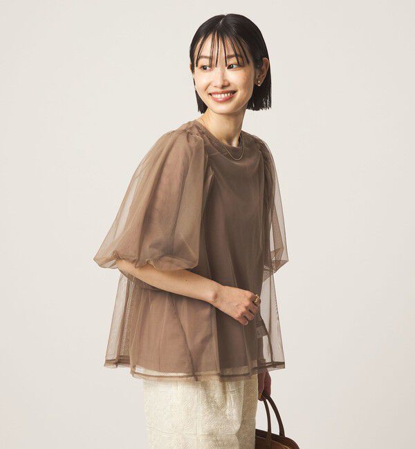 UNITED ARROWS green label relaxing「チュール 2WAY プルオーバー」|Tシャツ・カットソー|