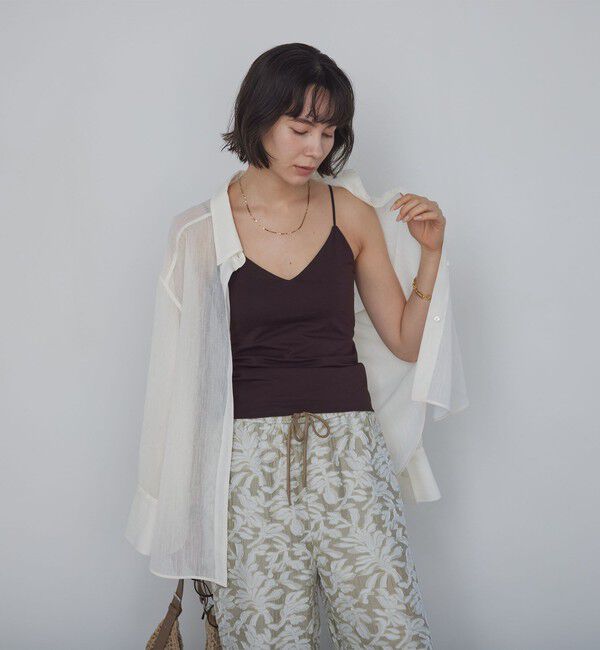 UNITED ARROWS green label relaxing「Vネックキャミソール / カップインナー」|キャミソール|