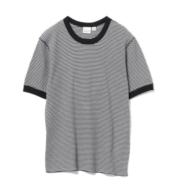 BEAMSBOY「【別注】Healthknit / ワッフル ボーダー Tシャツ」|Tシャツ・カットソー|