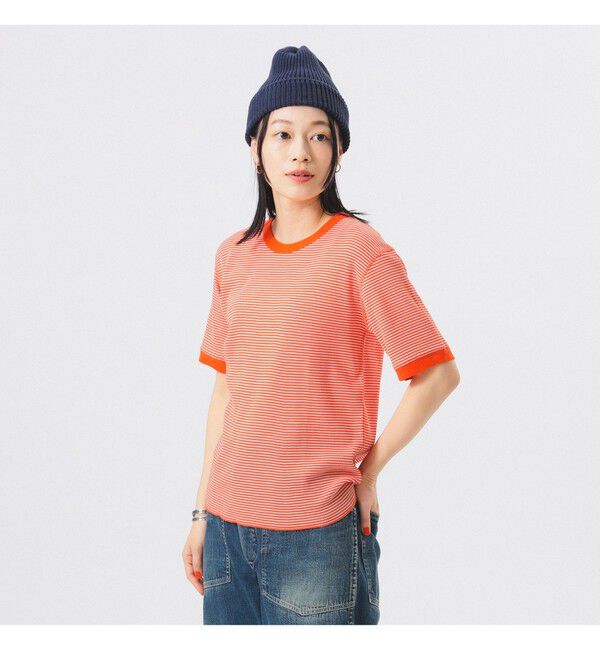 BEAMSBOY「【別注】Healthknit / ワッフル ボーダー Tシャツ」|Tシャツ・カットソー|