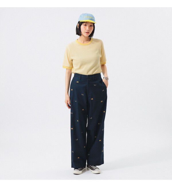 BEAMSBOY「【別注】Healthknit / ワッフル ボーダー Tシャツ」|Tシャツ・カットソー|