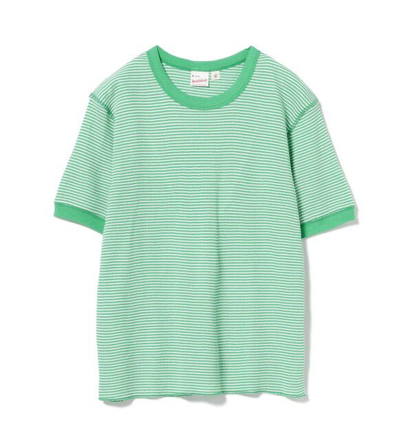 BEAMSBOY「【別注】Healthknit / ワッフル ボーダー Tシャツ」|Tシャツ・カットソー|