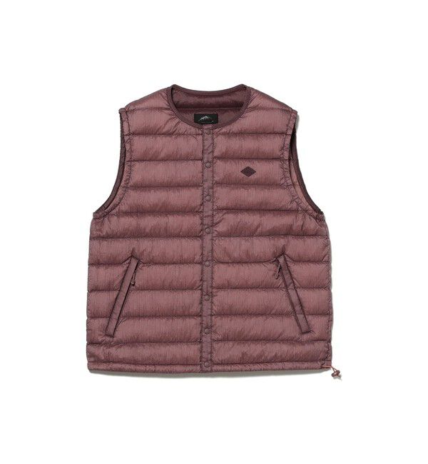 Ray BEAMS 「DANTON / INNER DOWN CREWNECK VEST」|ベスト・ジレ|DARK.PINK