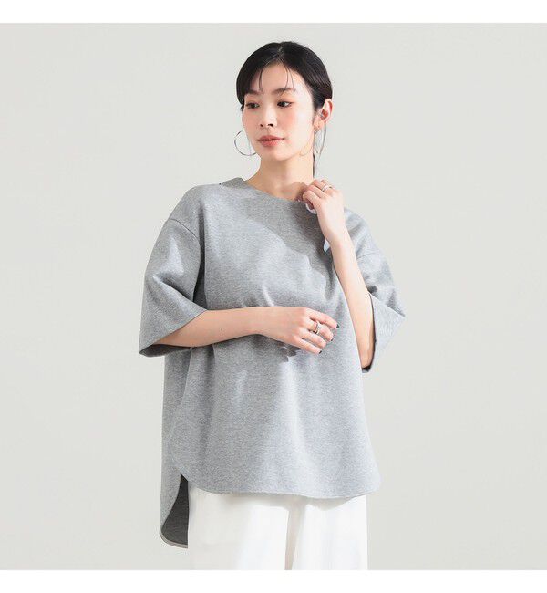 Demi-Luxe BEAMS 「コットン バウンシー Tシャツ」|Tシャツ・カットソー|GREY