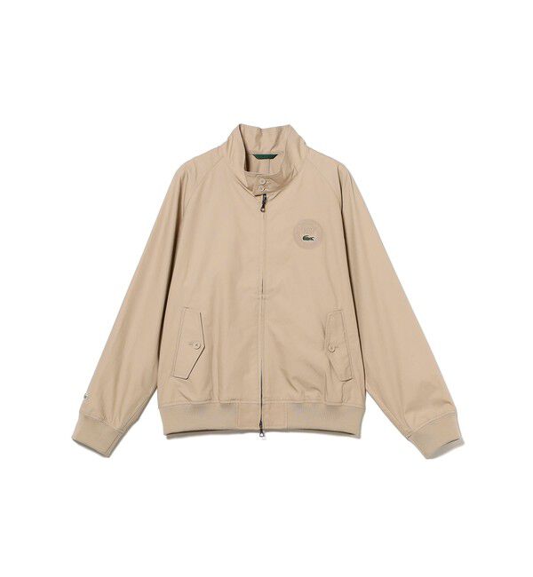 BEAMS「BEAMS｜【別注】LACOSTE / スタンドカラー ブルゾン｜ビームス 50周年｜コットン100％｜水洗い可」|ブルゾン・スタジャン|