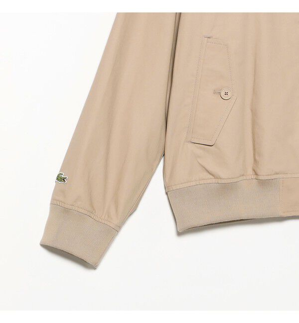 BEAMS「BEAMS｜【別注】LACOSTE / スタンドカラー ブルゾン｜ビームス 50周年｜コットン100％｜水洗い可」|ブルゾン・スタジャン|