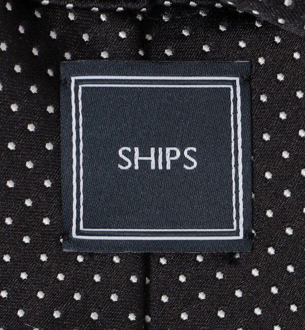 SHIPS「SHIPS: フォサッティ サテン ピンドット ネクタイ」|ネクタイ・蝶ネクタイ|