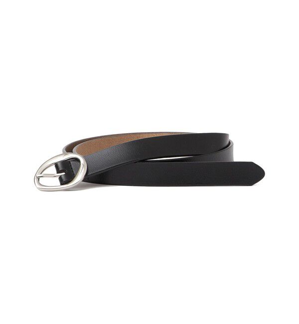 SHIPS any「SHIPS any: スクエア バックル レザー ベルト」|ベルト|シルバー