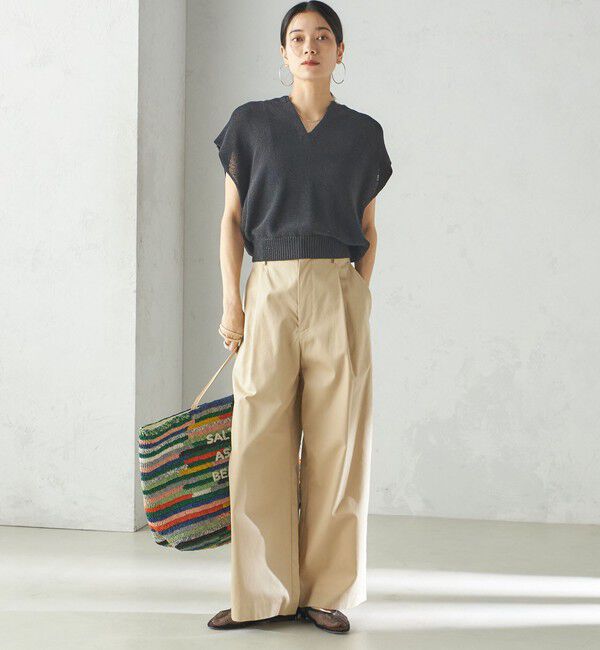 SHIPS for women「SHIPS Primary Navy Label:チノパンツ」|チノ|